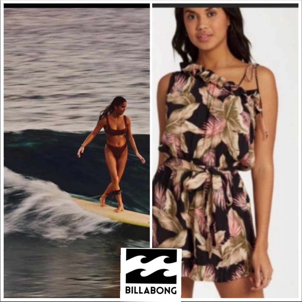 Billabong floral romper short